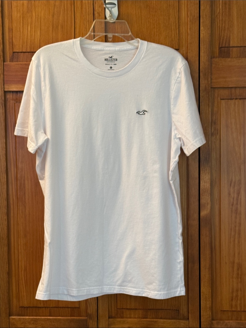 Hollister Men’s White Crewneck Logo Tee size xl NWOT